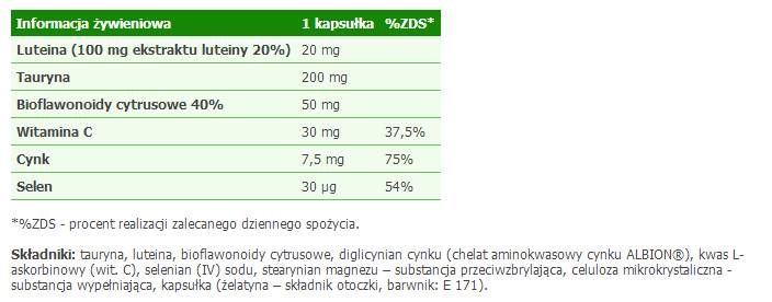 Lutein Bio Complex - 30 капсули