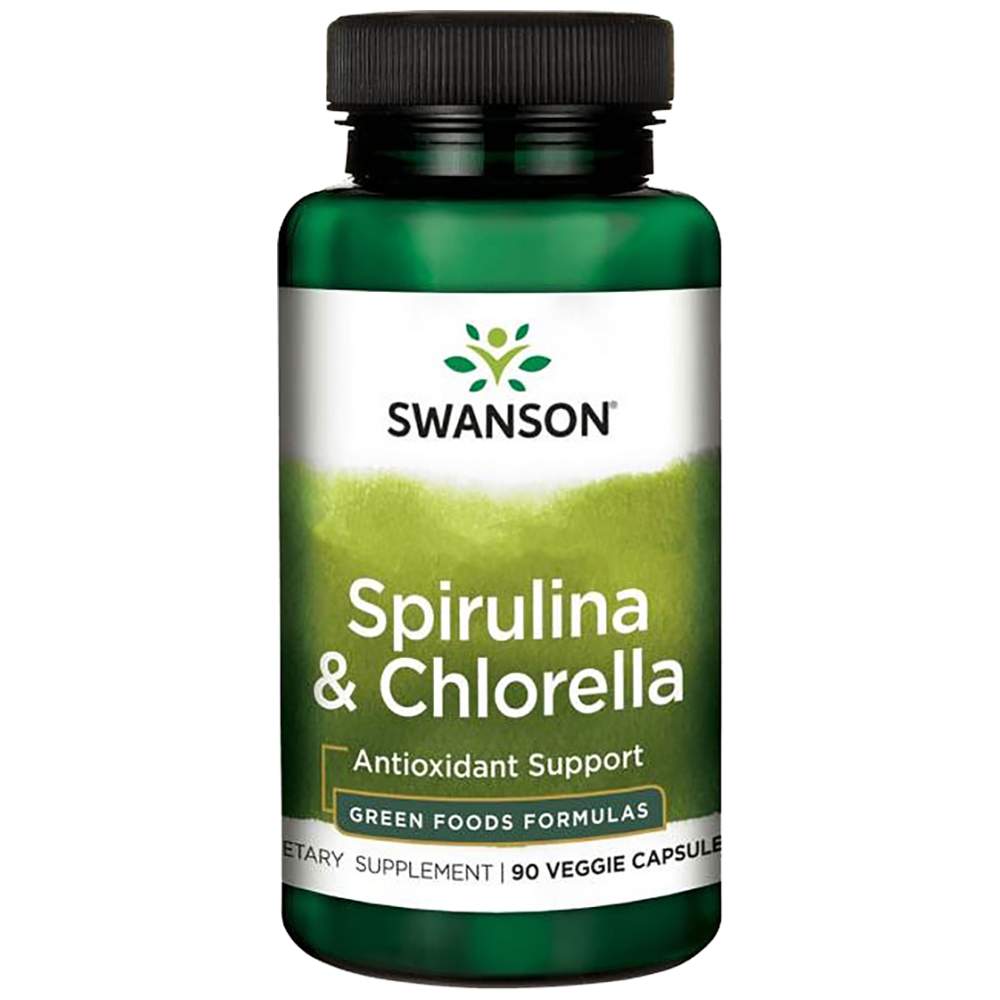 Made with Organic Spirulina &amp; Chlorella 400 mg 90 капсули