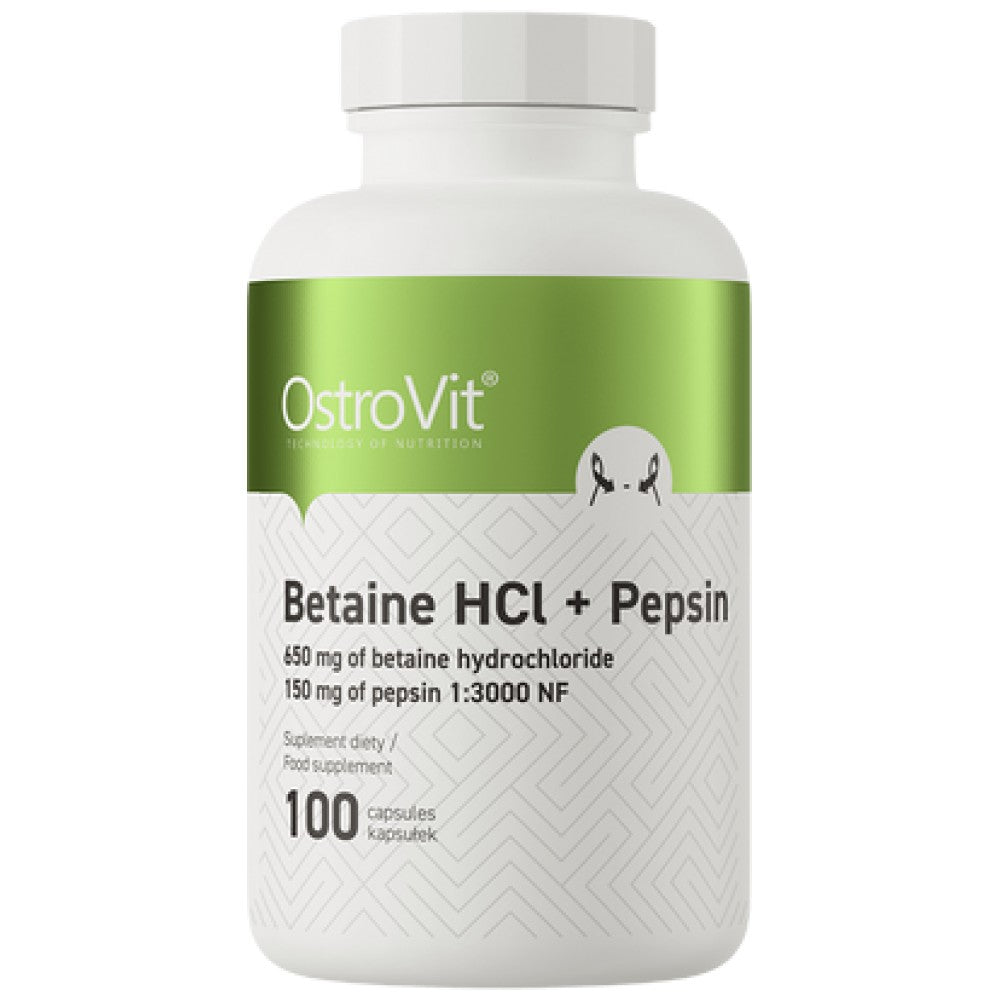 Betaine HCl + Pepsin 100 κάψουλες