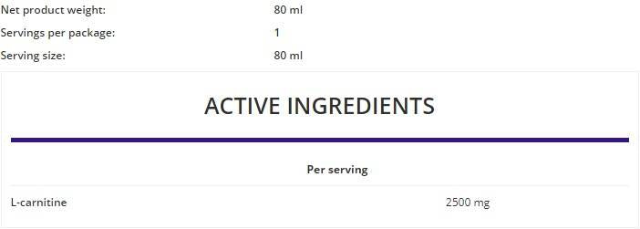 L-Carnitine Shot 80 ml