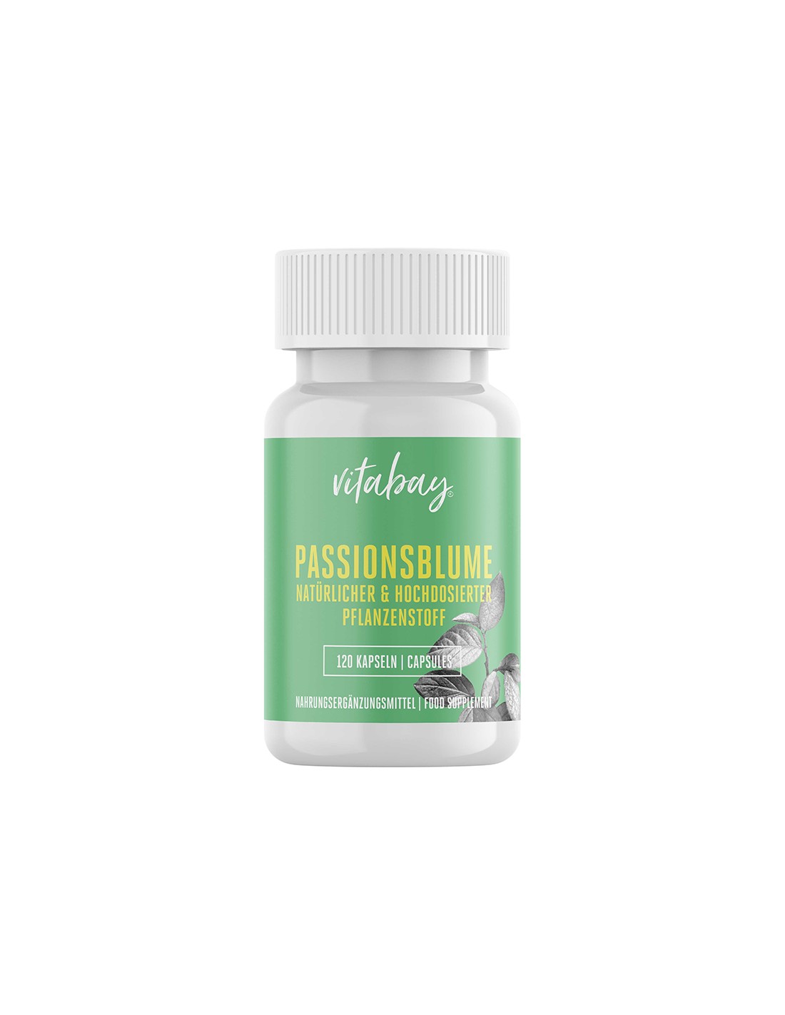 Passionsblume Extrakt - Passion flower 3750 mg, 120 κάψουλες Vitabay