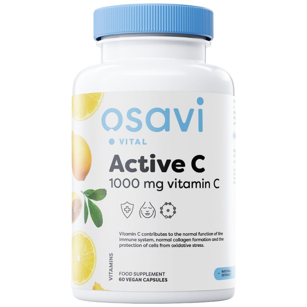 Active C 1000 mg | PureWay-C® with Citrus Bioflavonoids & Acerola - 60 капсули