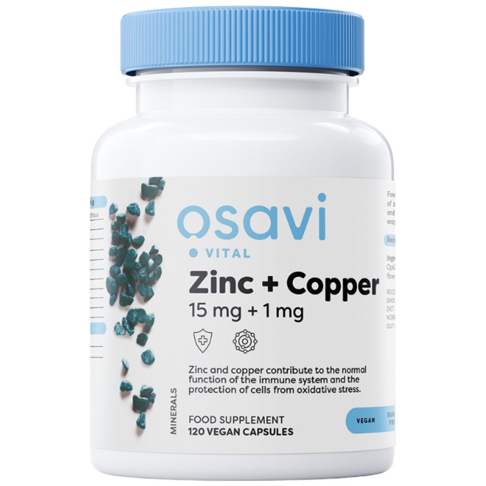 Zinc + Cupru | L-OptiZinc® - 120 capsule