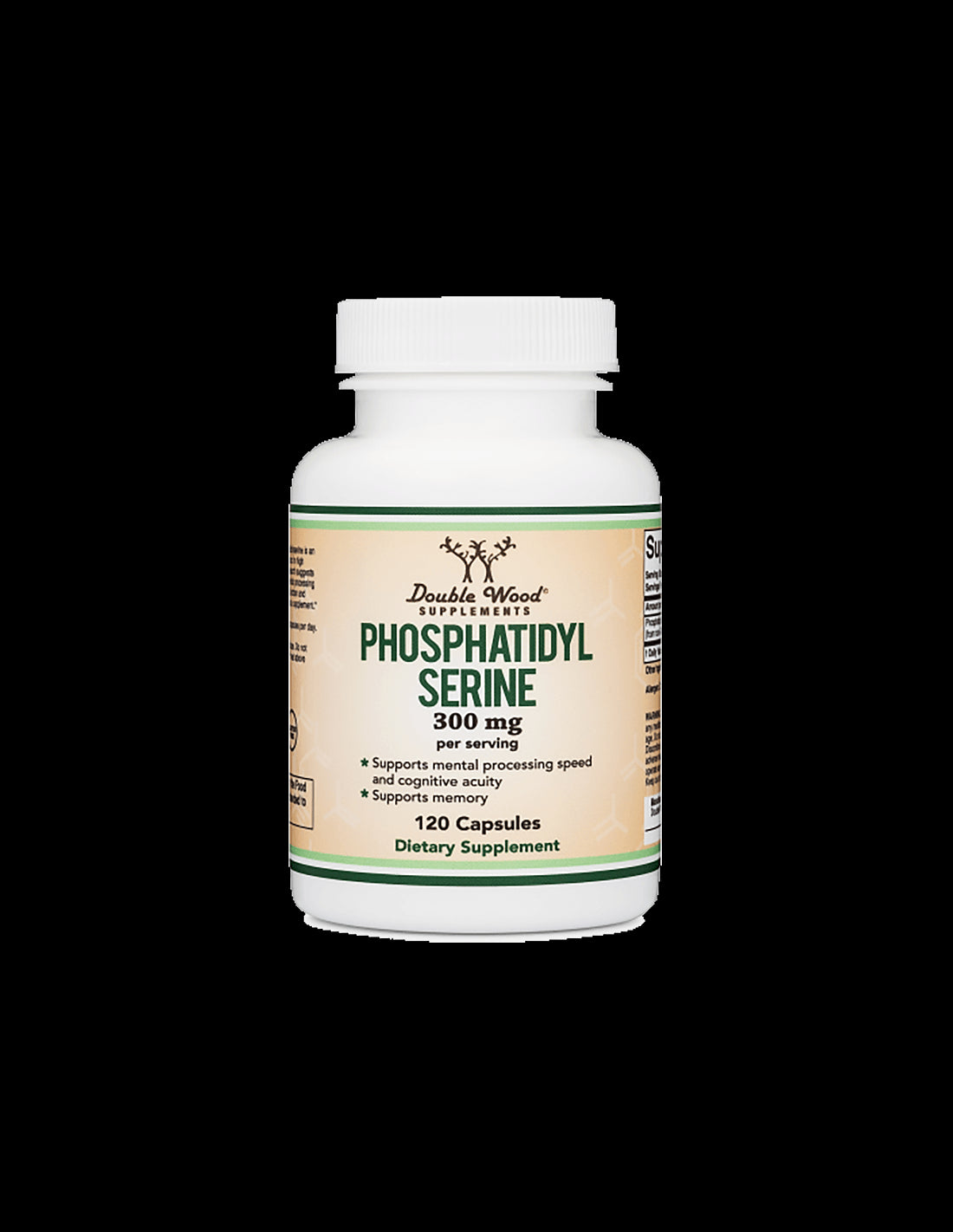 Phosphatidyl serine/ Фосфатидилсерин, 300 mg, 120 капсули Double Wood