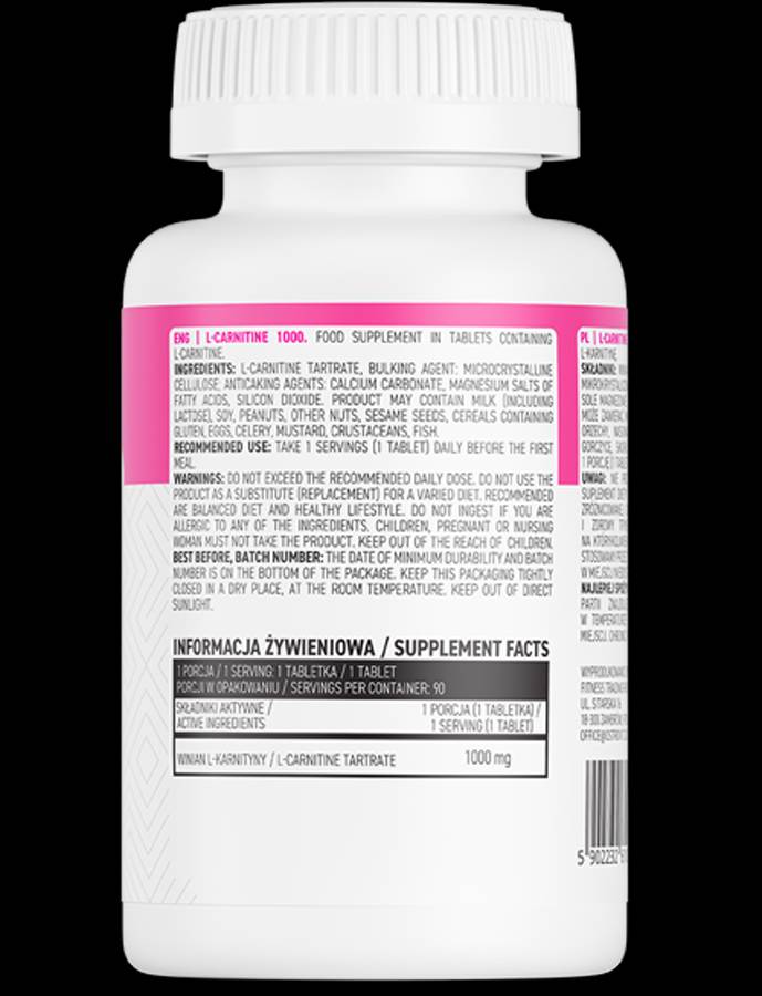 L-Carnitina 1000 90 Tablete