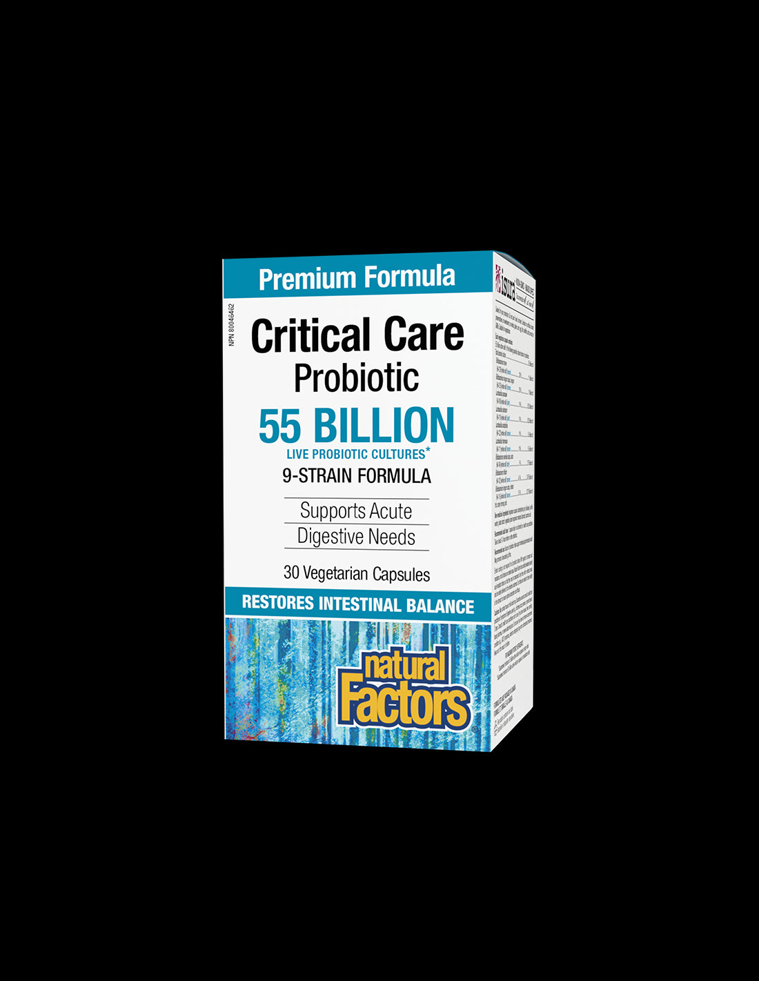 Probiotic - Probiotic de îngrijire critică, 55 de miliarde de probiotice active, formulă cu 9 tulpini, 30 capsule V Natural Factors