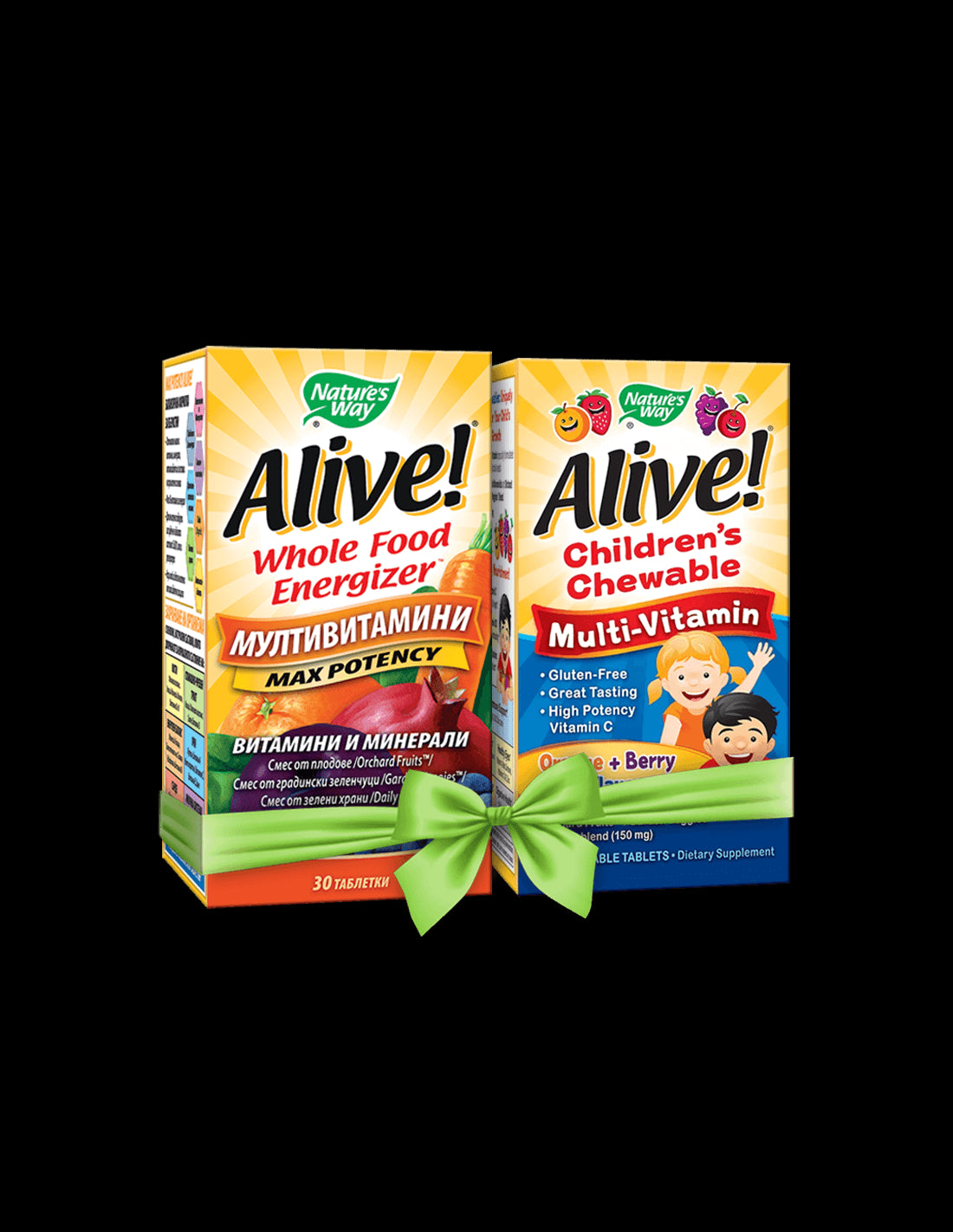 Pachet promoțional Alive multivitamine pentru adulți și copii