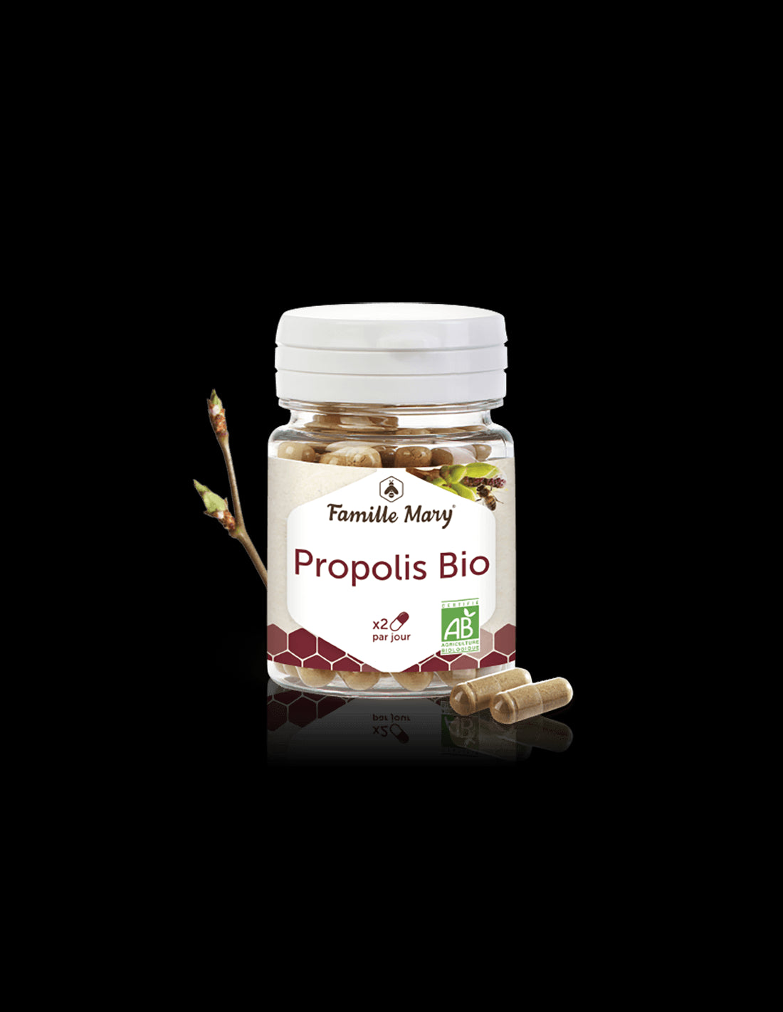 Propolis Bio/ Bio propolis, 50 capsule Famille Mary