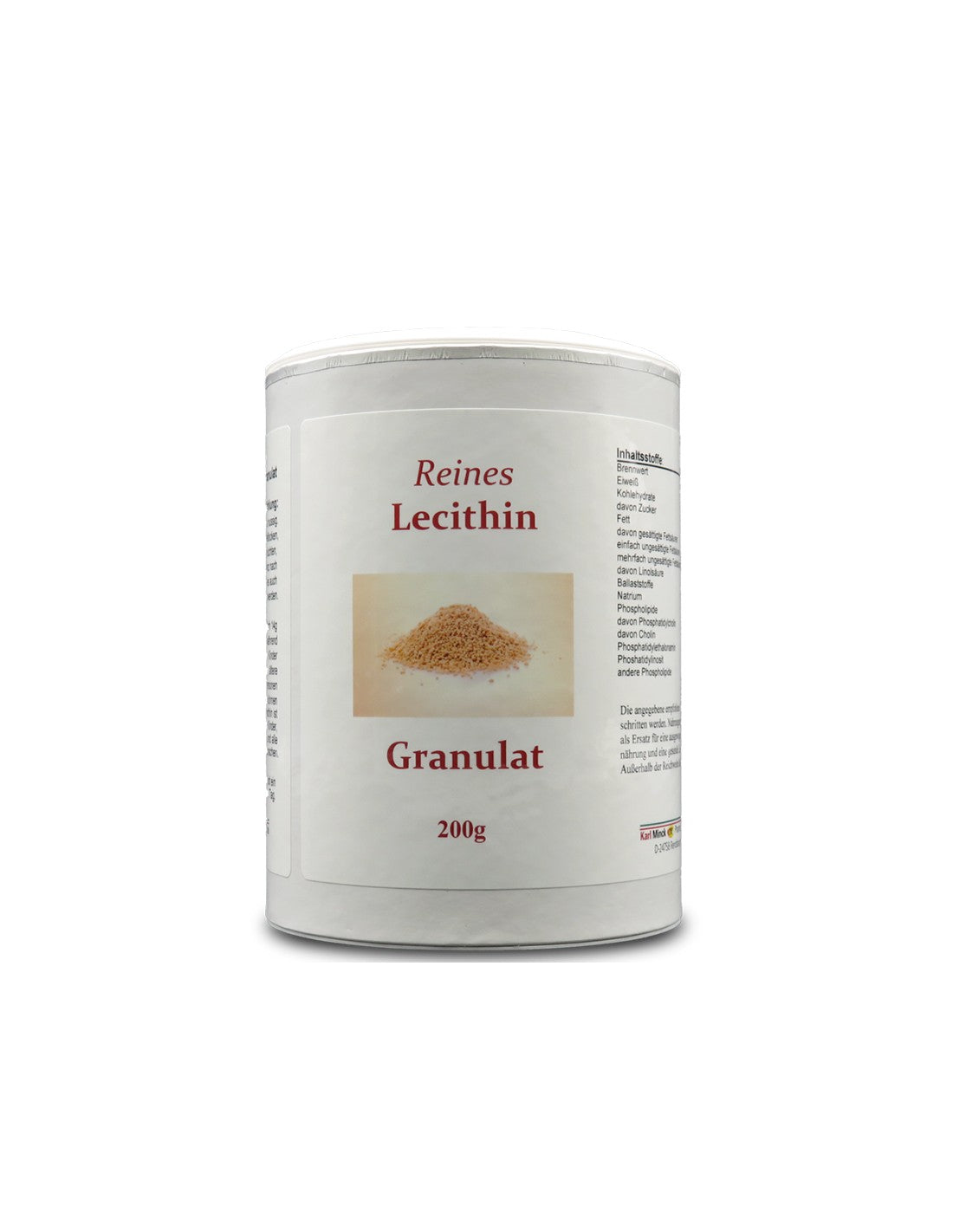 Reines Lecithin Granulat - Lecitină pură în granule, 200 g Karl Minck