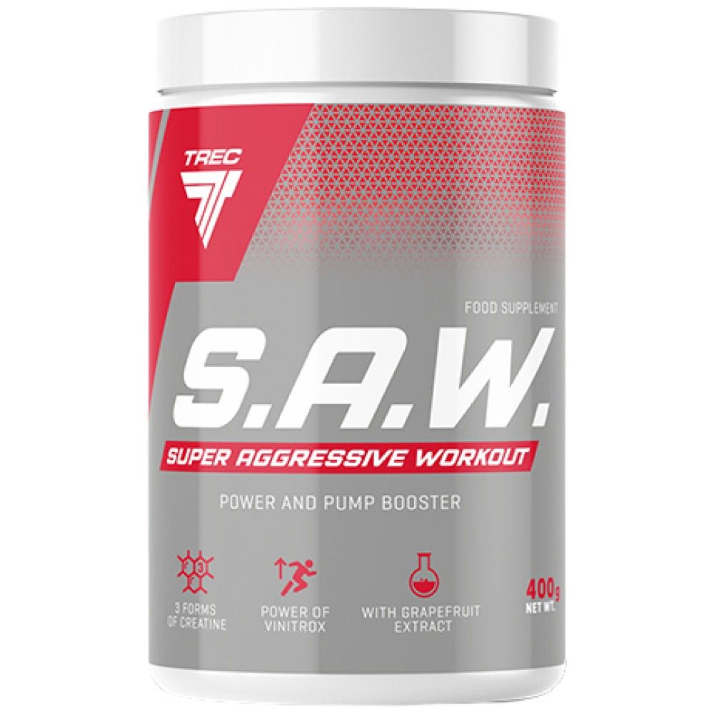 S.A.W. Powder | Super Aggressive Pre-Workout - 400 грама