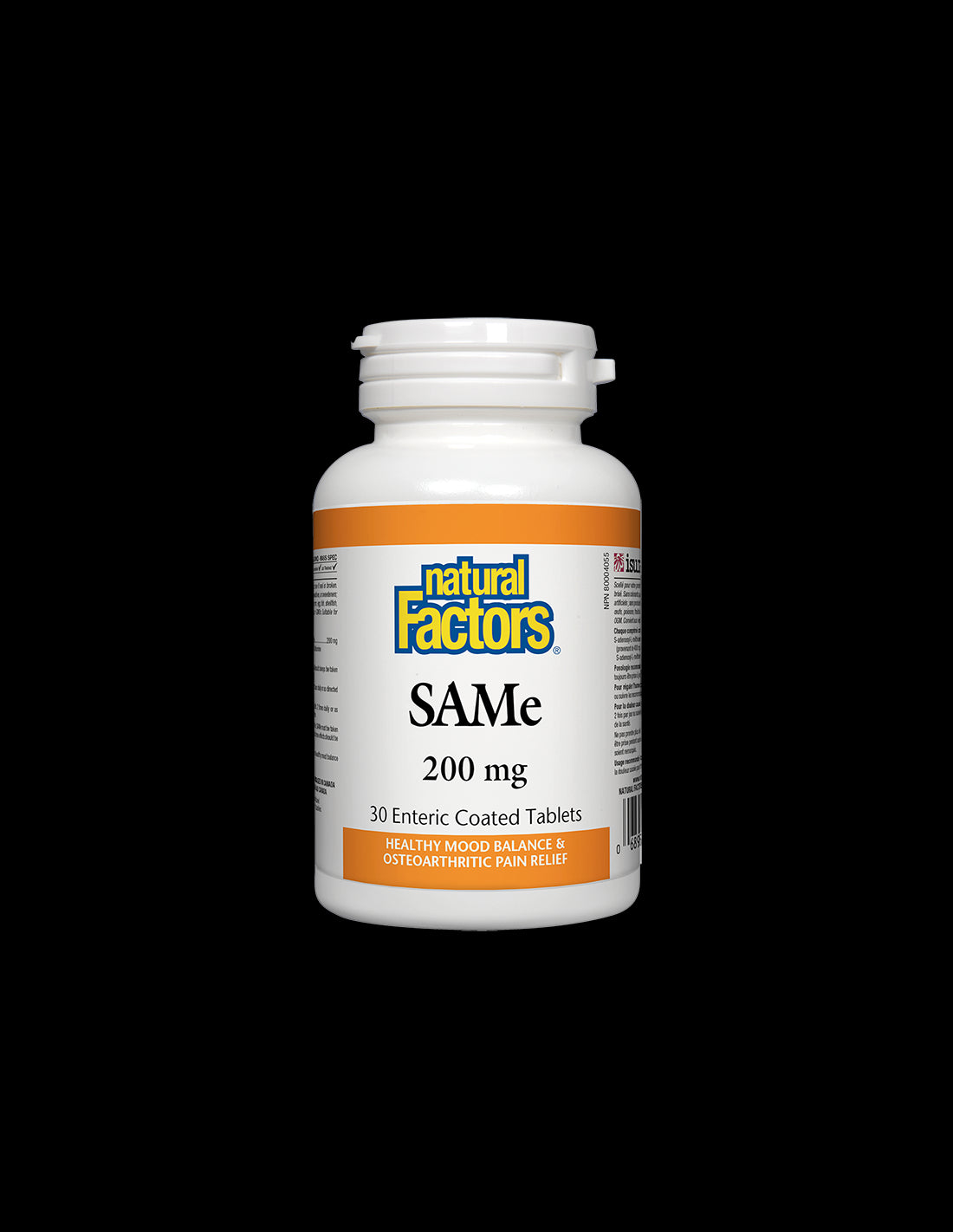 SAMe (S-Adenosyl-L-Methionine)/ САМе 200 mg х 30 таблетки Natural Factors