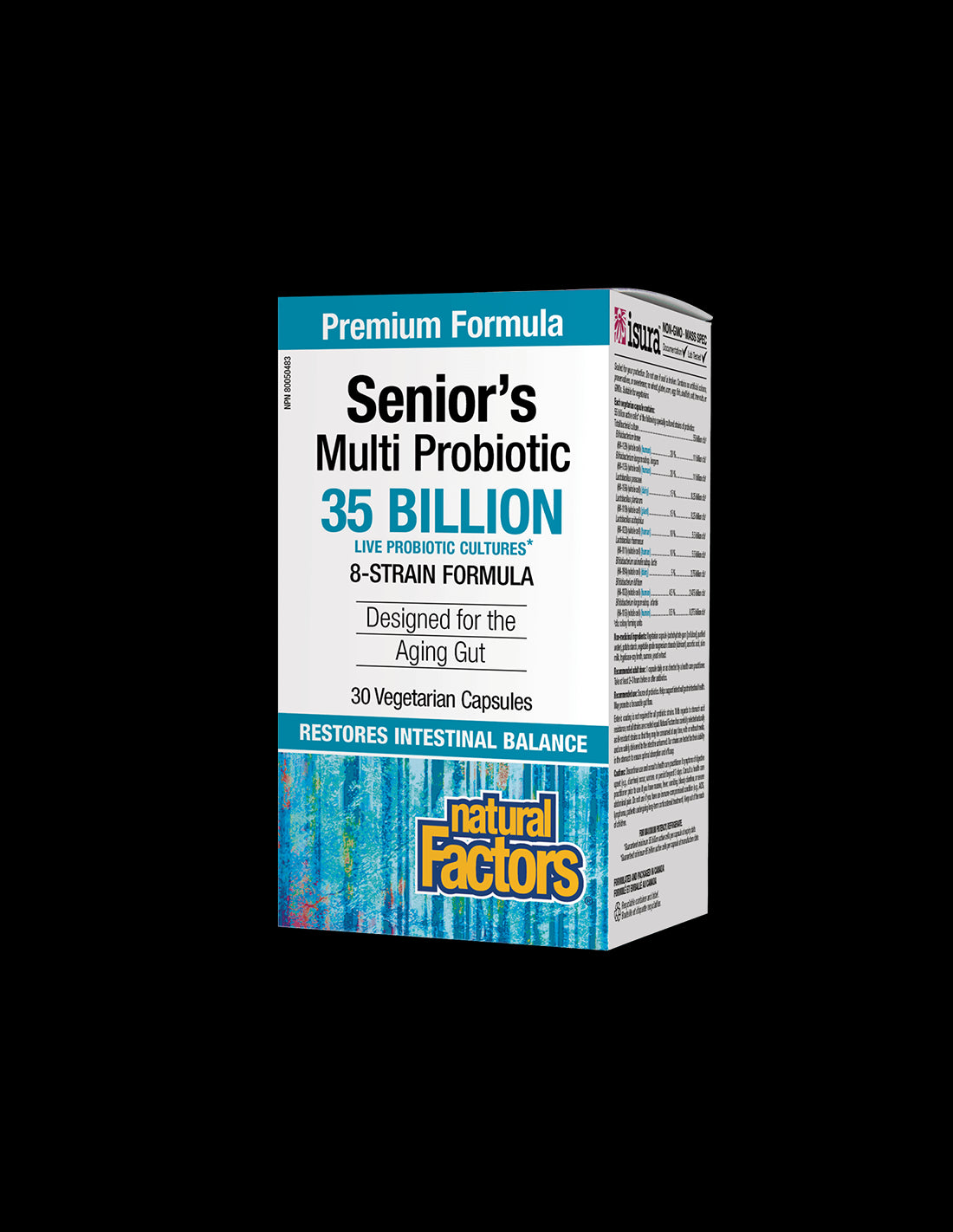 Multiprobiotic pentru seniori | 35 de miliarde de culturi vii, 8 tulpini - 30 de capsule