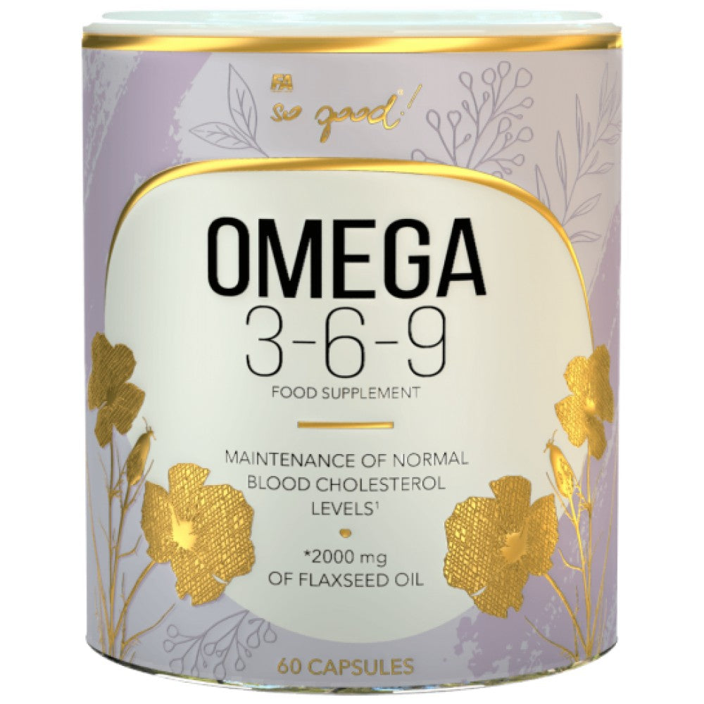 Omega 3-6-9 Flax Oil 1000 mg | So Good! Series - 60 Гел капсули