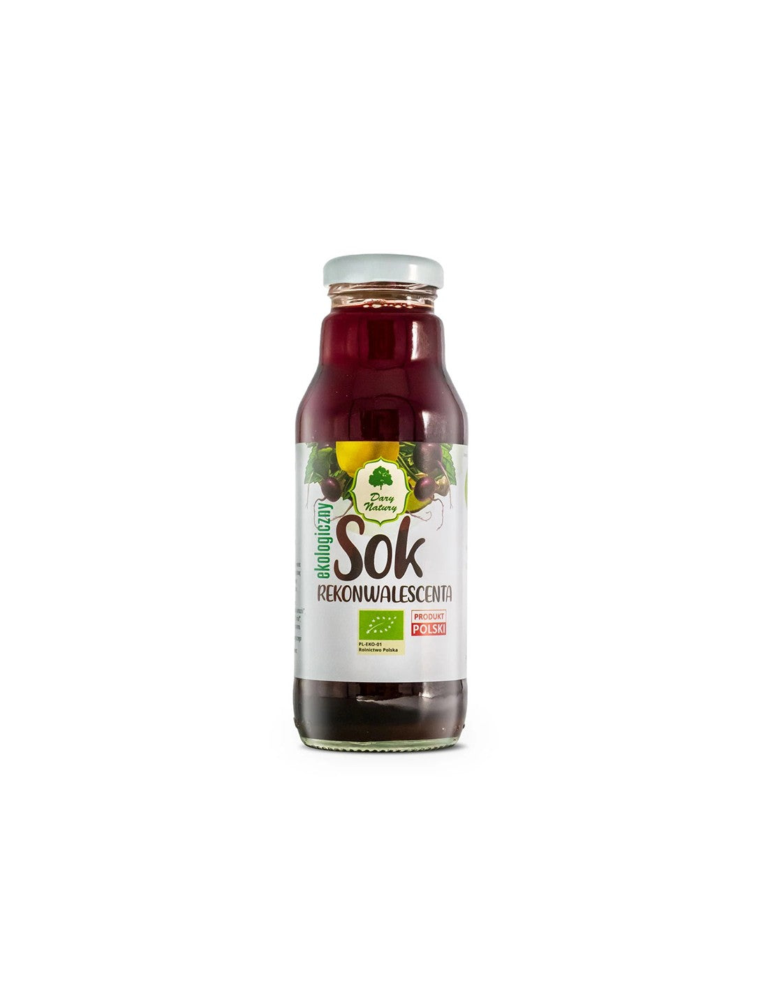 Suc organic - cocktail de vitamine - Sfecla rosie, gutui, urzica, patrunjel, ghimbir, miere, 270 ml Dary Natury