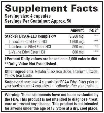 ESTER ETIL BCAA - 198 capsule