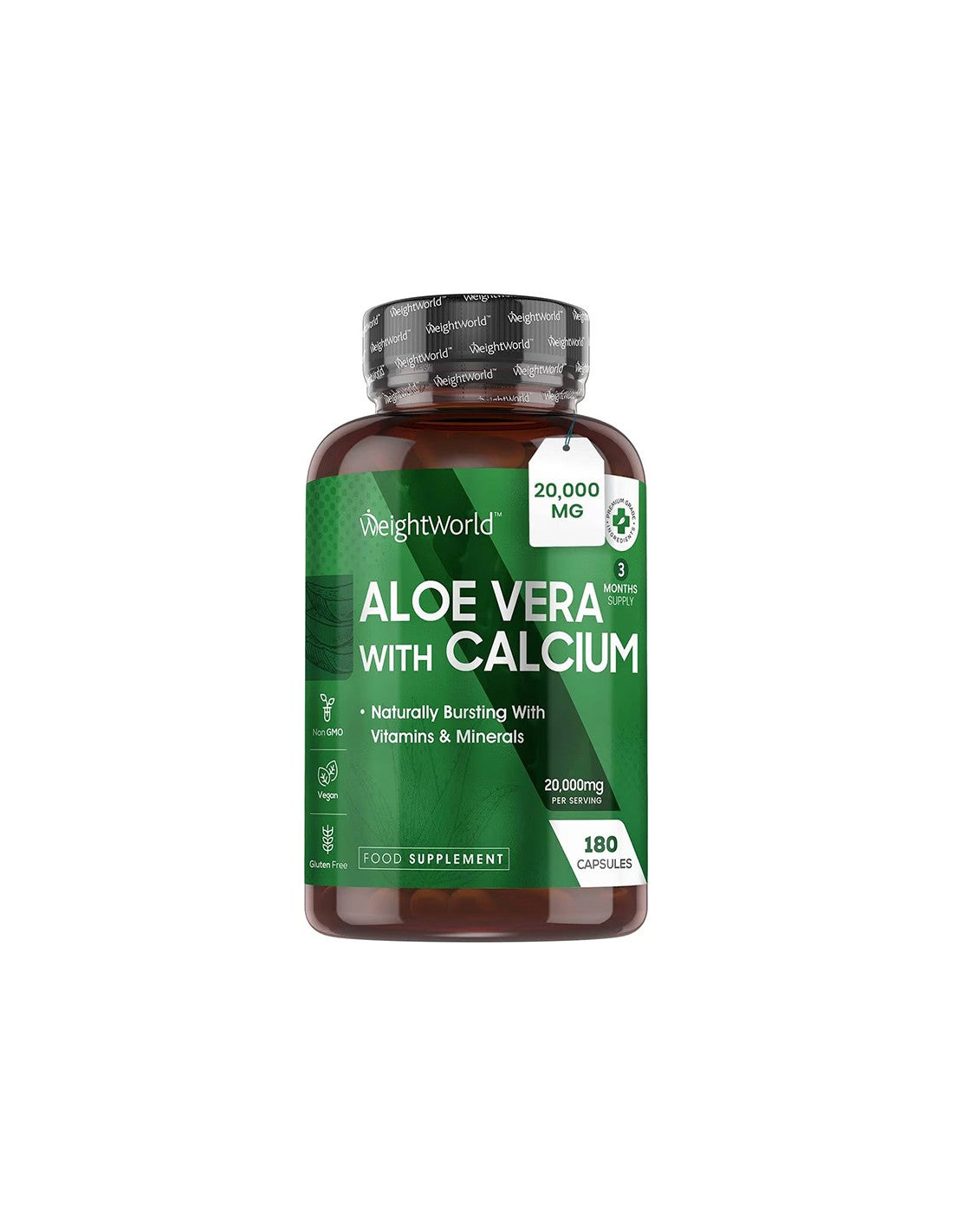 Стомашно-чревен тракт - Алое Вера10 g + Калций 75 mg, 180 капсули - Aloe Vera