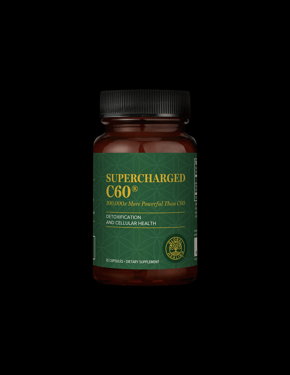 Supercharged C60® - Микроактивиран активен въглен, 30 капсули Global Healing