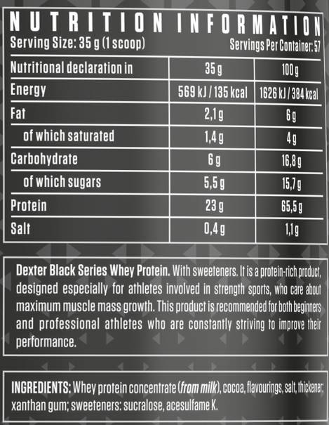 Black Series | Whey Protein - 1995 грама