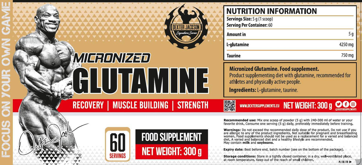 Gold Series | Micronized Glutamine with Taurine - 300 грама