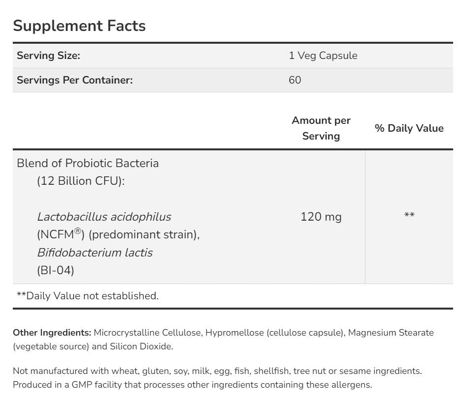 Respiratory Care Probiotic | with 12 Billion Active Cells - 60 капсули