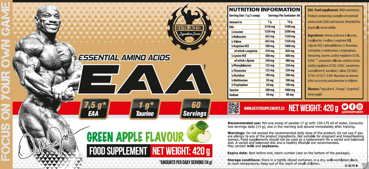 Gold Series | EAA Powder ~ Essential Amino Acids + Taurine - 420 грама