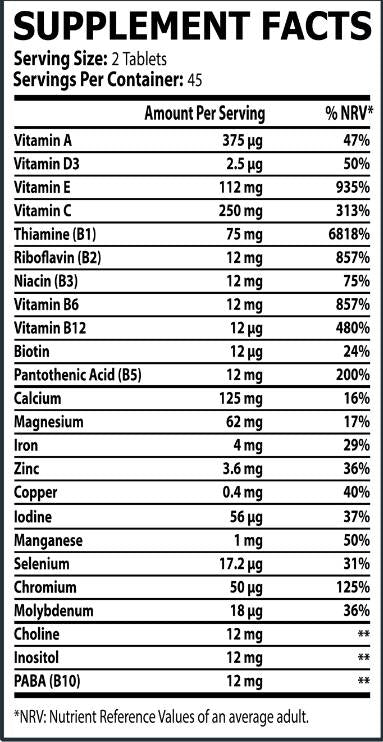 Πολυβιταμίνη | Advance Daily Formula - 90 δισκία