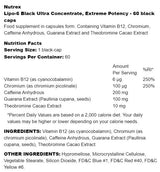 Lipo-6 Black Ultra Concentrate | Extreme Potency 60 κάψουλες