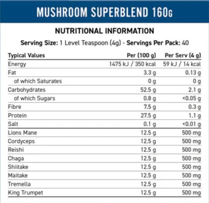 Mushroom Blend | 8 Mushrooms Complex - 160 грама