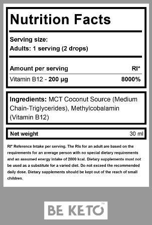 Vitamin B12 in Drops | as Methylcobalamine - 30 мл