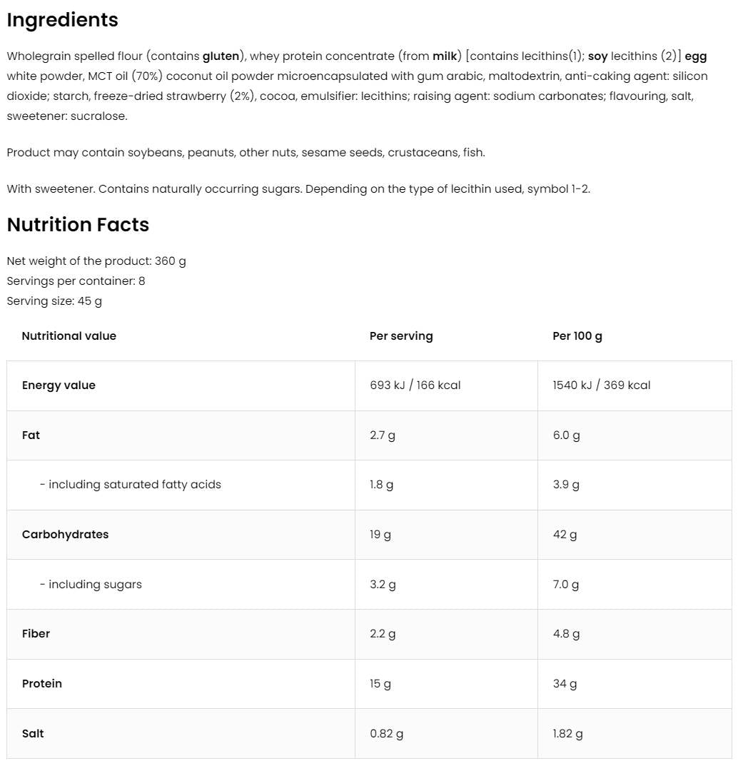 Tort cu proteine ​​| Desert bogat în proteine ​​360 ​​de grame