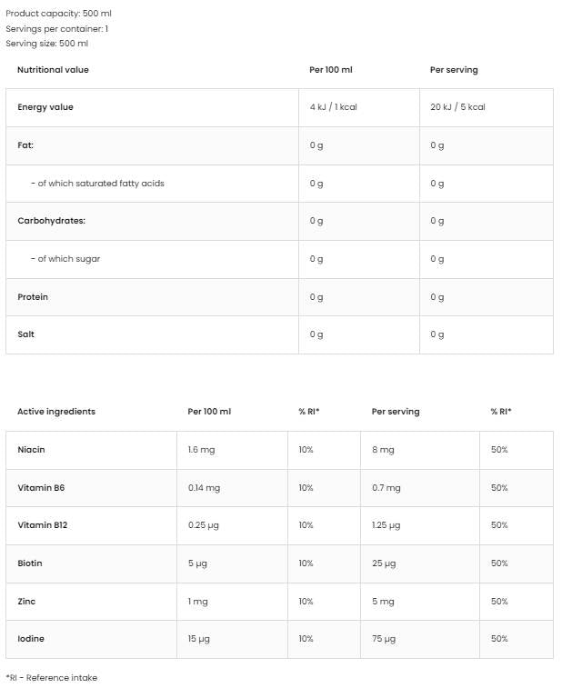 OSTRO® Vitamin Water 500 ml