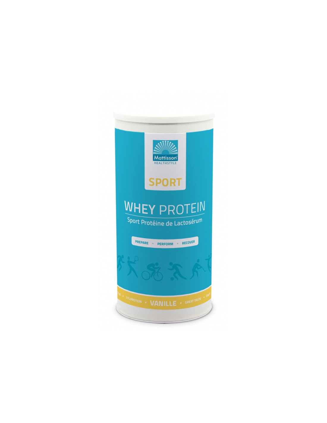 Proteine ​​din zer - Sport Whey Protein, 450 g pudră cu aromă de vanilie