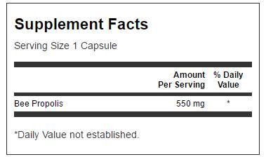 Πρόπολη μέλισσας 550 mg - 60 κάψουλες