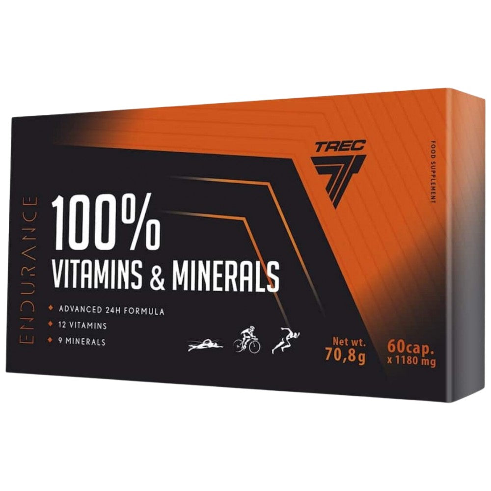 100% Vitamins & Minerals | Endurance - 60 капсули