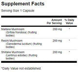 Triple Mushroom Complex 600 mg - 60 κάψουλες