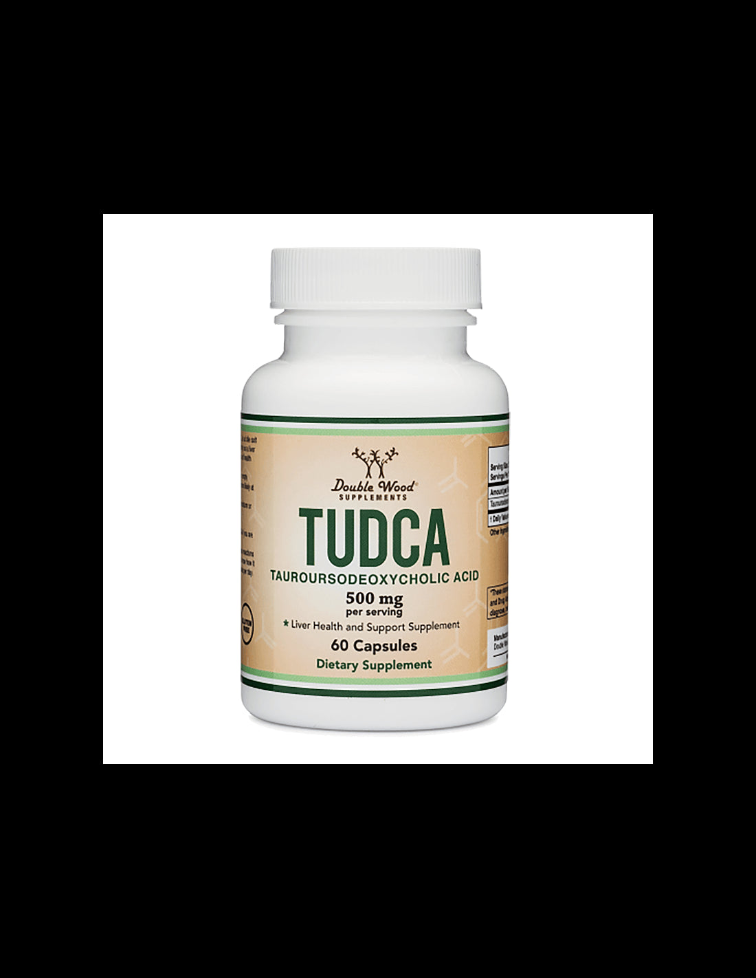 TUDCA (Tauroursodeoxycholic acid) / Тауроурсодезоксихолова киселина, 500 mg, 60 капсули Double Wood