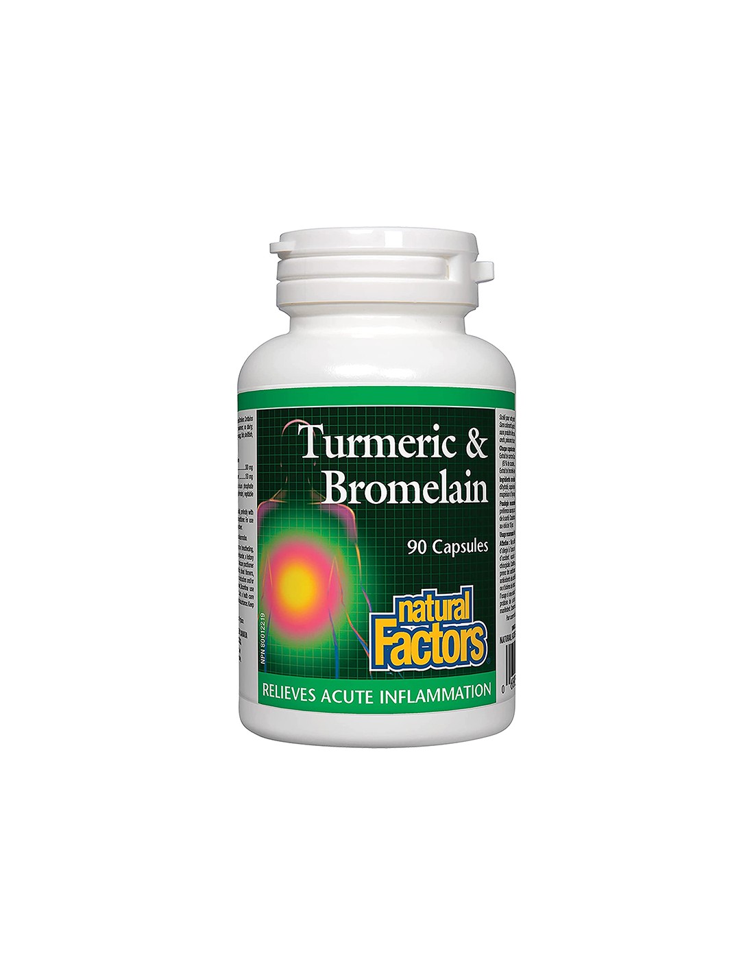 Turmeric & Bromelain - Куркума и Бромелаин, 90 капсули Natural Factors