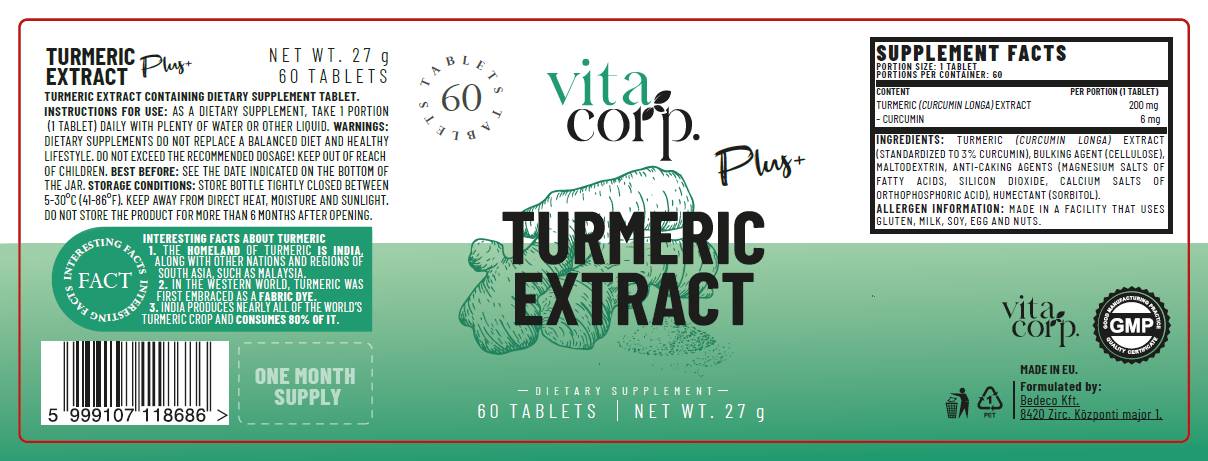 Turmeric Extract 200 mg - 60 Таблетки