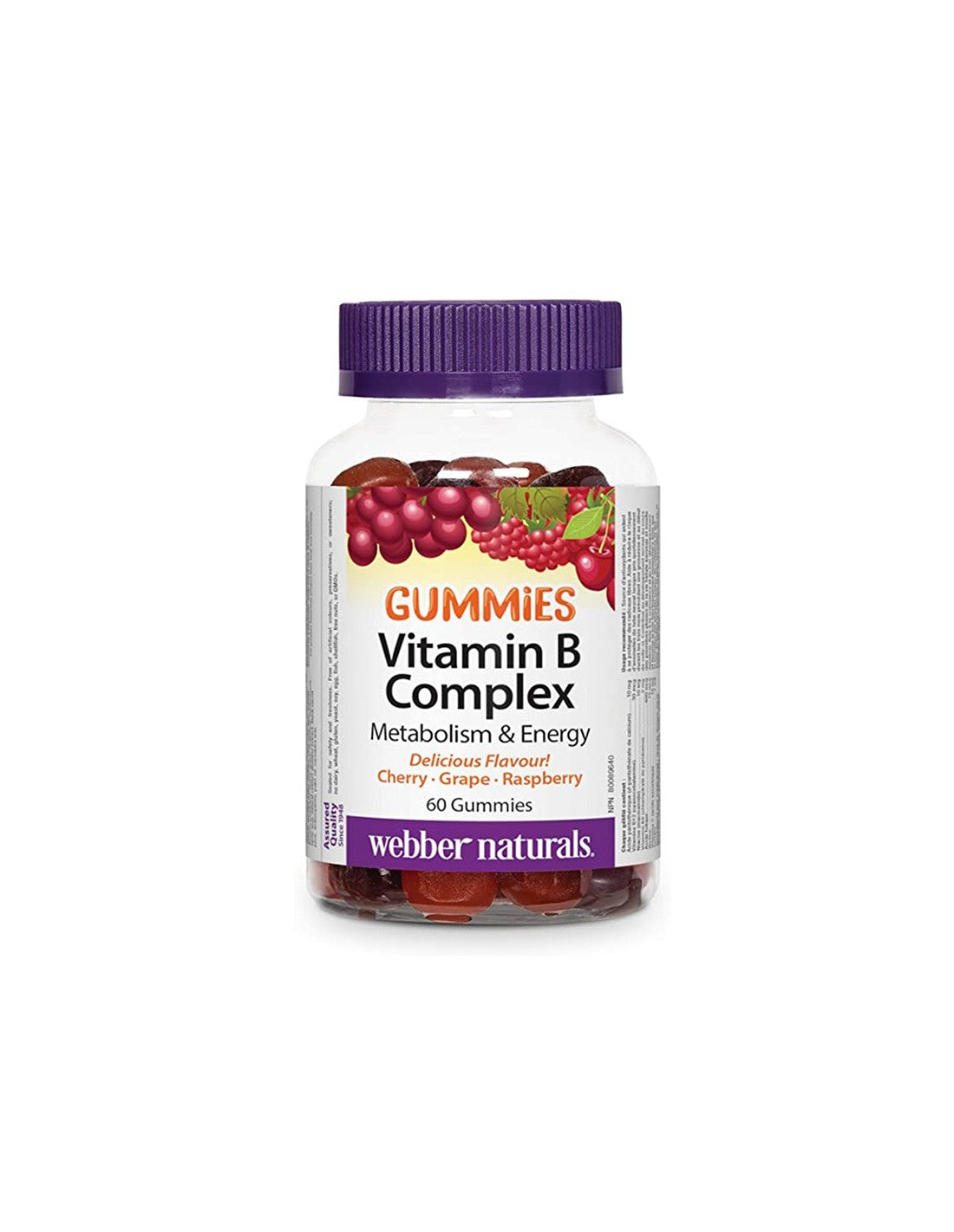 Gumii cu complex de vitamina B - Gumii cu complex de vitamina B, 60 de tablete de jeleu