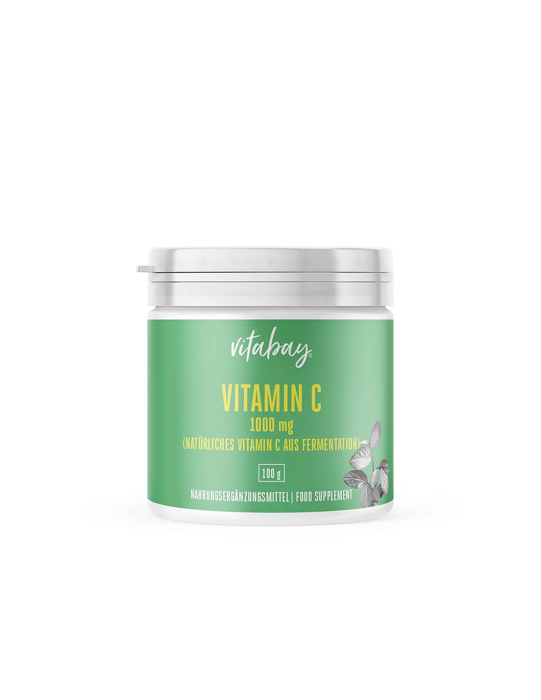 Vitamin C Pulver - Vitamin C 1000 mg (vegan), 100 g σκόνη Vitabay