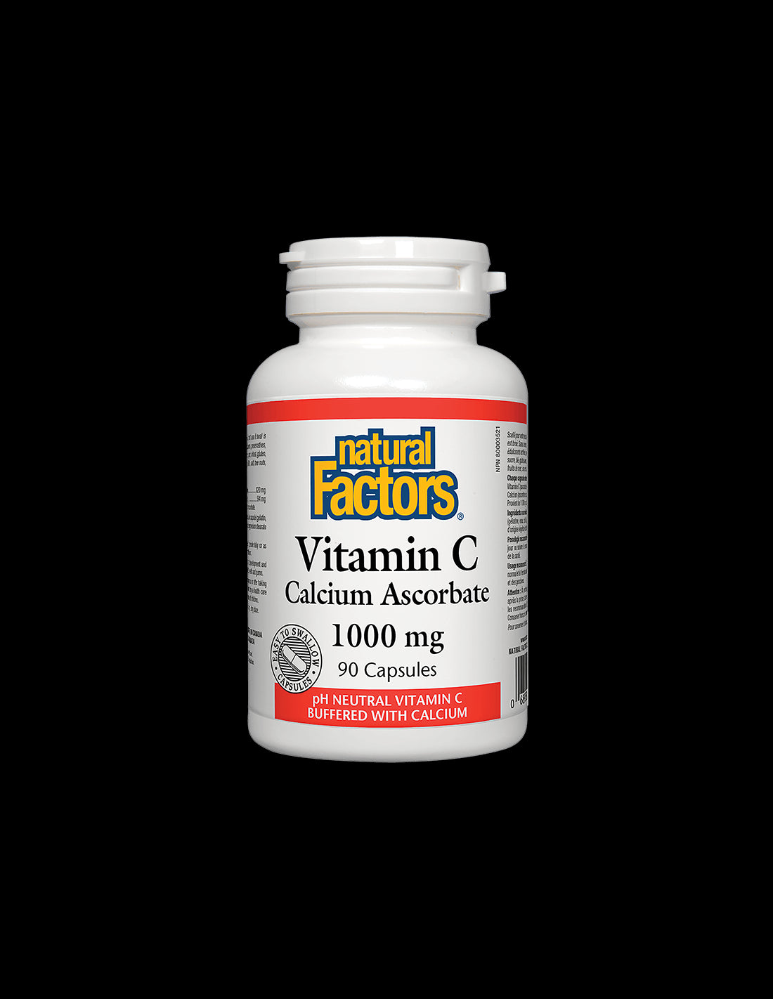 Vitamina C 1000 mg | Capsule de ascorbat de calciu - 90 capsule