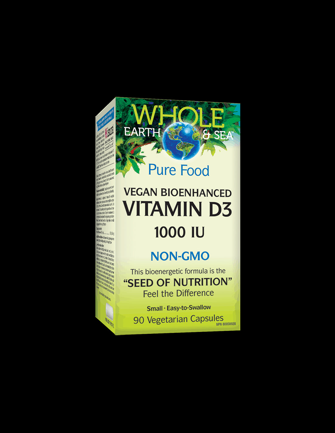 Whole Earth &amp; Sea® Vitamina D3 1000 UI | Vegan Bioenhanced - 90 capsule