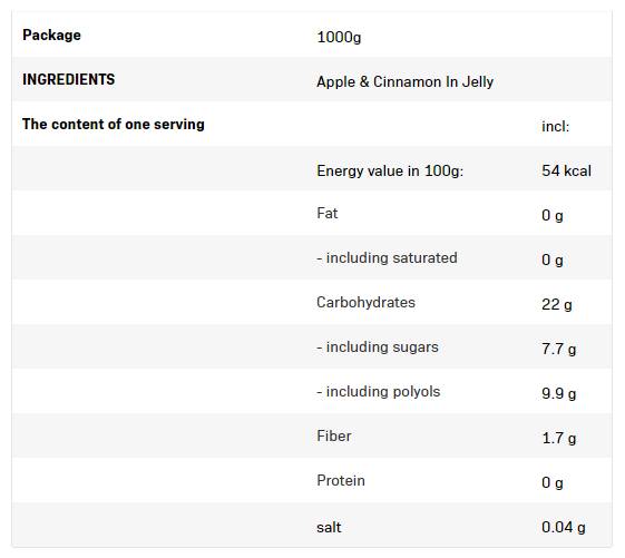 Frulove in Jelly | Apple & Cinnamon - 1000 грама