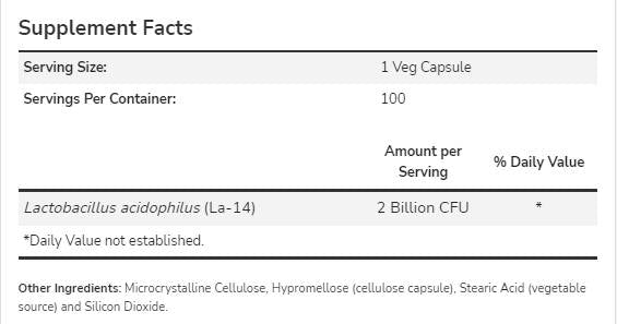 Acidophilus Two Billion - 100 capsule