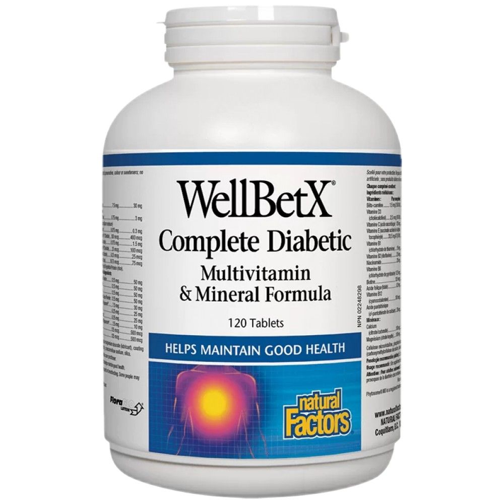 WellBetX® Complete Diabetic - 120 Таблетки