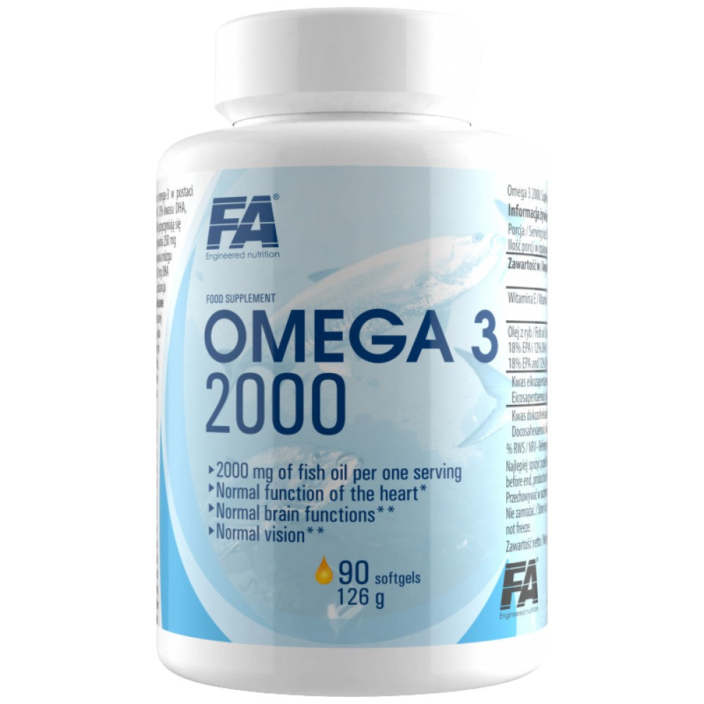 Omega 3 Fish Oil 2000 - 90 Гел капсули