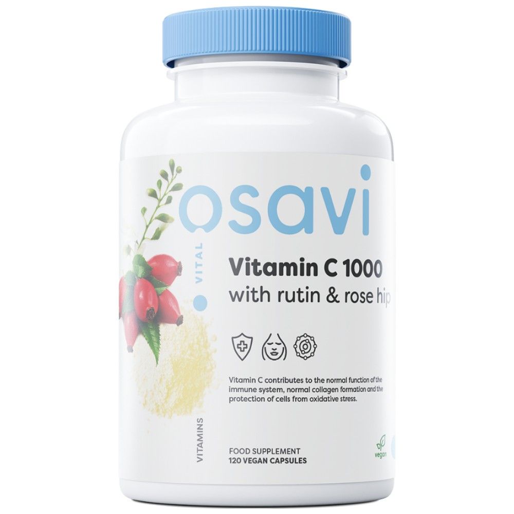 Vitamin C 1000 | with Rutin & Rose Hip - 180 капсули