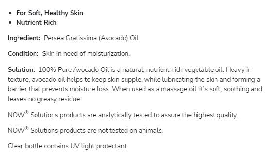 Avocado Oil | 100% Pure Moisturizing Oil - 473 мл