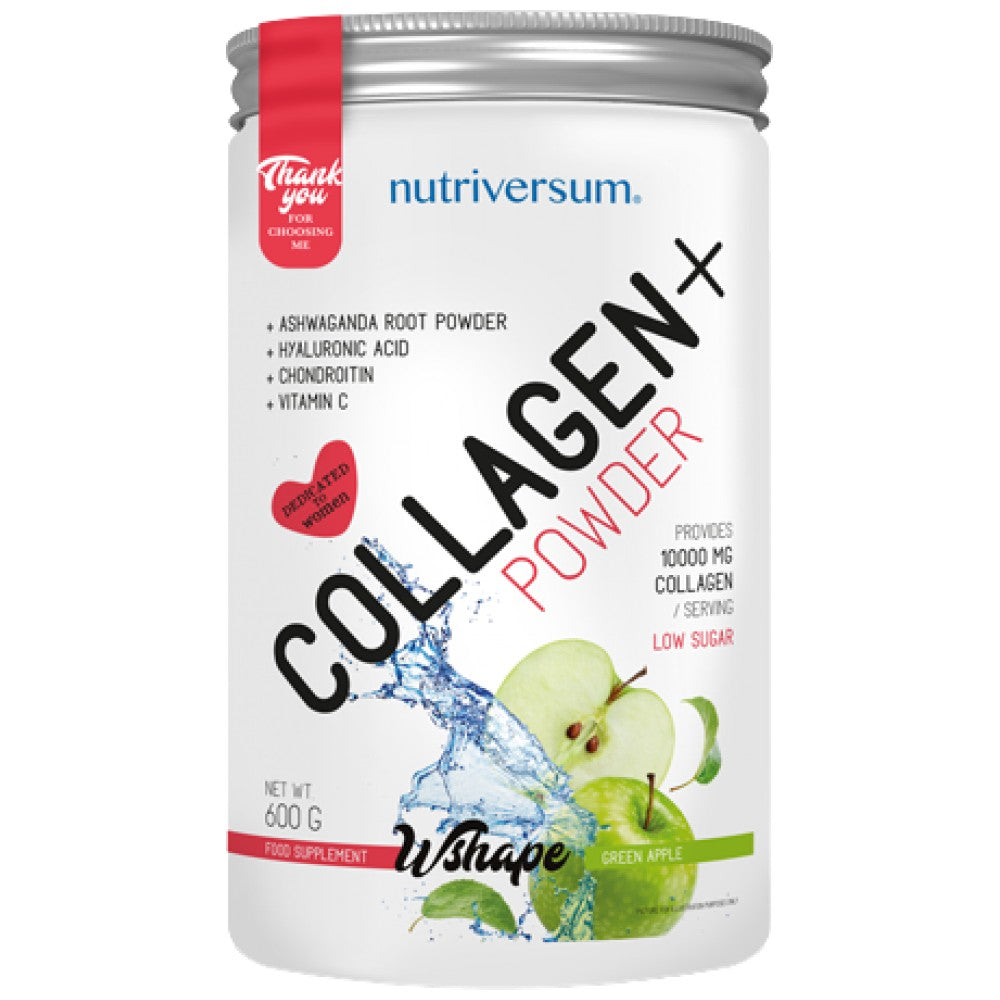 Colagen+ Pulbere | cu acid hialuronic, condroitină și vitamina C - 600 grame