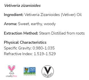 Ulei de vetiver | 100% Vetiveria Zizanioides pură - 10 ml